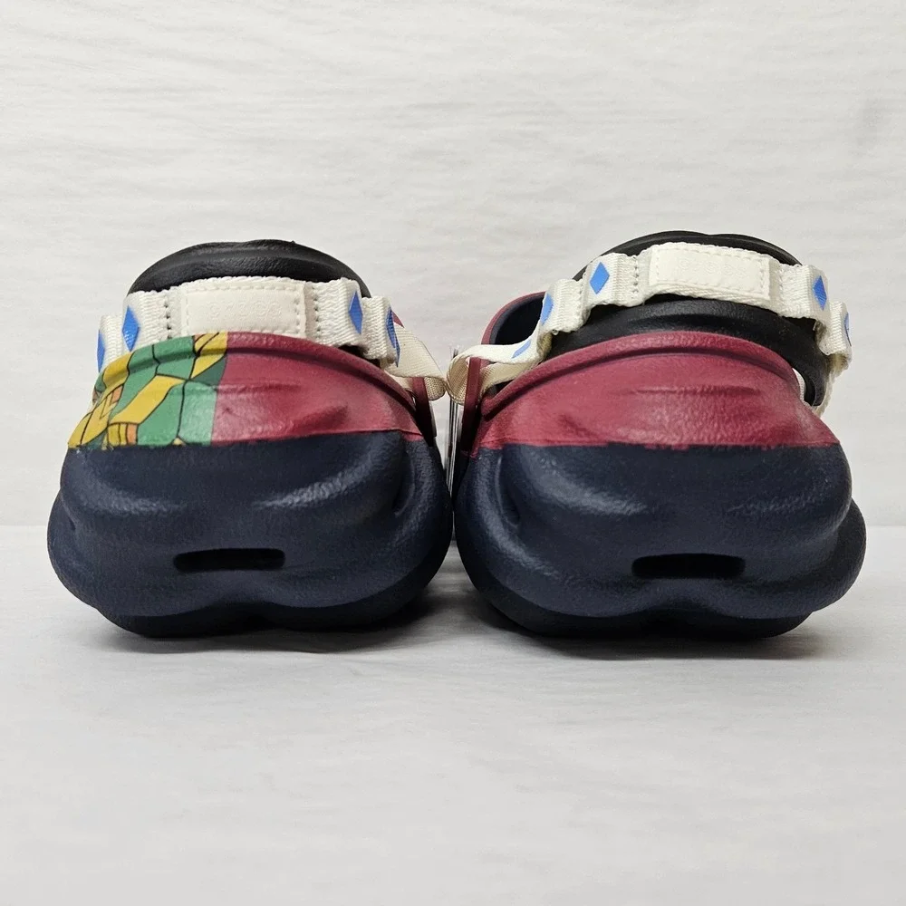 Crocs Echo Clog Demon Slayer Giyu Tomioka 211413-90H Burgundy Navy Men's Size 8
